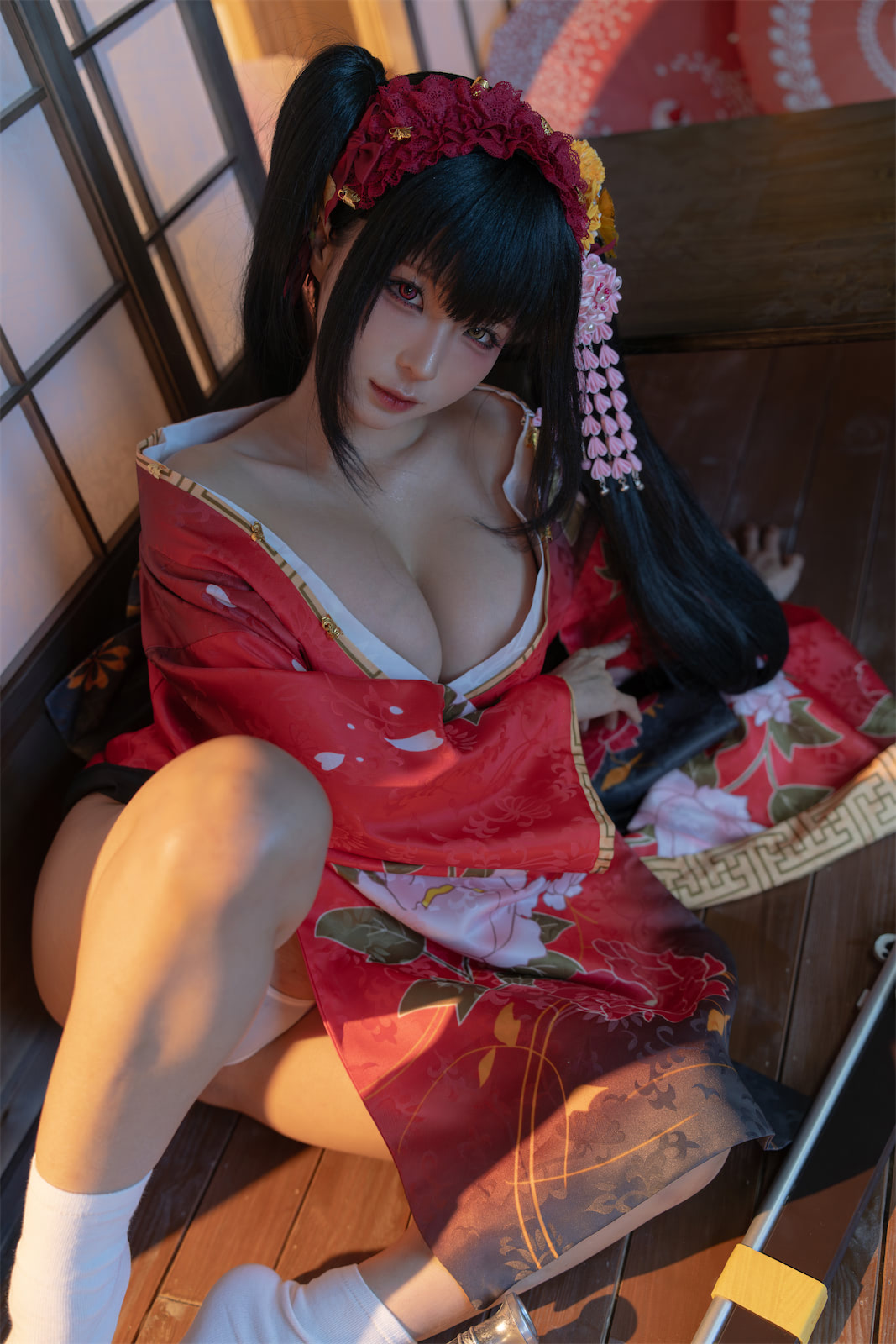 蠢沫沫时崎狂三和服cos147p3v